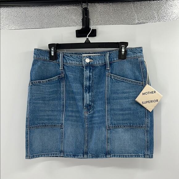 Mother Superior The Lineup Swooner Mini Skirt - Love Line - 32 - NWT - Picture 1 of 6